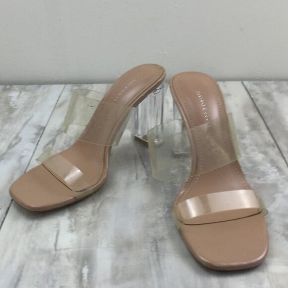 Zara Basic Collection Clear-Strap Heels 39 - Picture 1 of 10